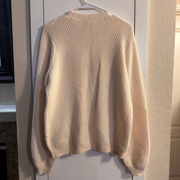 Sezane Zacharie Jumper 100% Wool Sweater Cream Embroidered Floral Size Medium - Picture 3 of 7